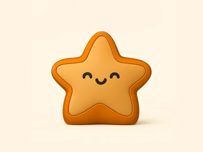 Keychain Star Kawaii (2 Variants)