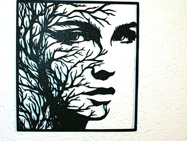 Cadre femme et nature