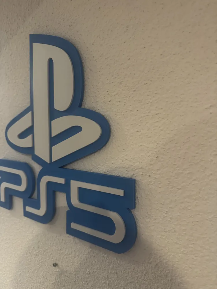 Logo Rent Ps5 logo PS5 mural - Free 3D Print Model - MakerWorld