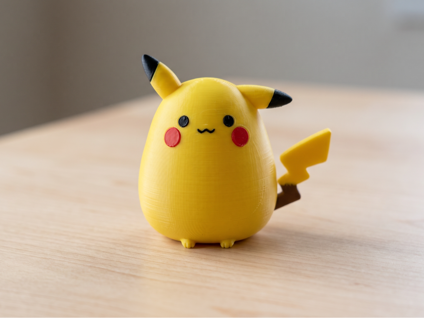 Chubby Pikachu Pokémon toy 3D model