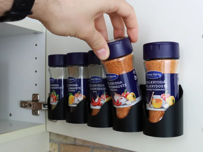 Spice Rack for Large Jars | Wall Mounted