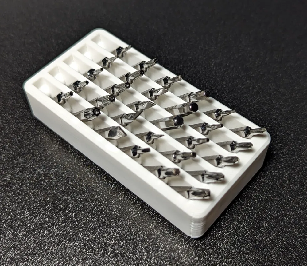 Gridfinity 4mm Compact Bit Holder by Jakokln MakerWorld