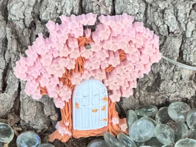 Cherry Blossom Tree Fairy Door