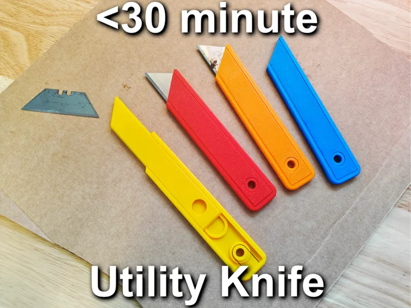 Quick and Easy Utility Knife (<30 min no supports)