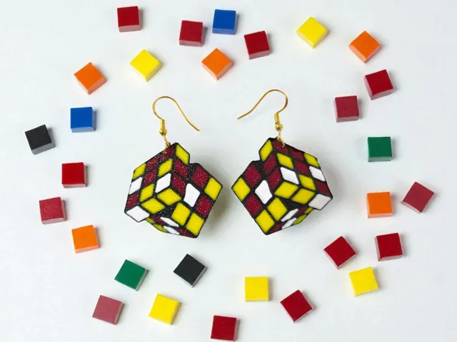 Rubik earrings