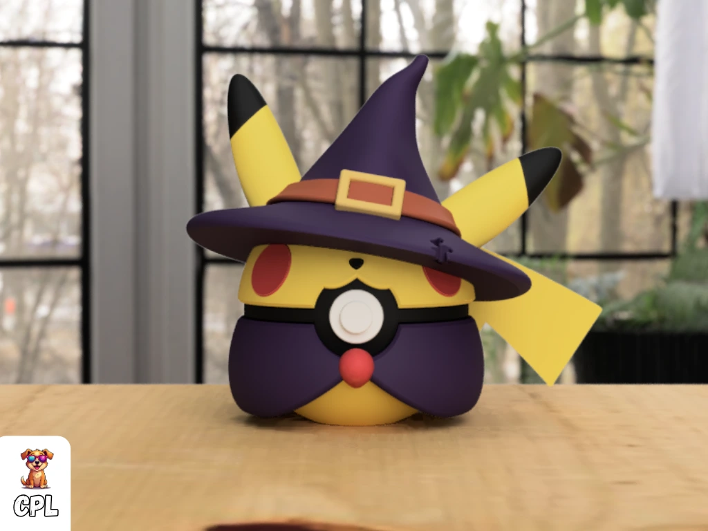 Pikachu Pokeball Halloween Witch - 1