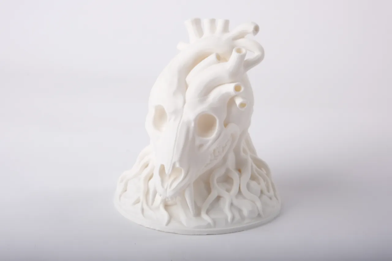 Predator Heart - Intricate Animal Skull Bust view 2
