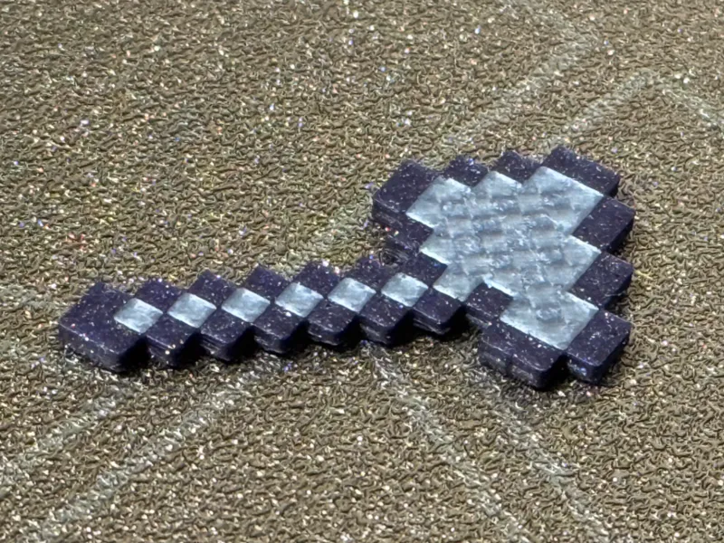Minecraft Axe, two-colored