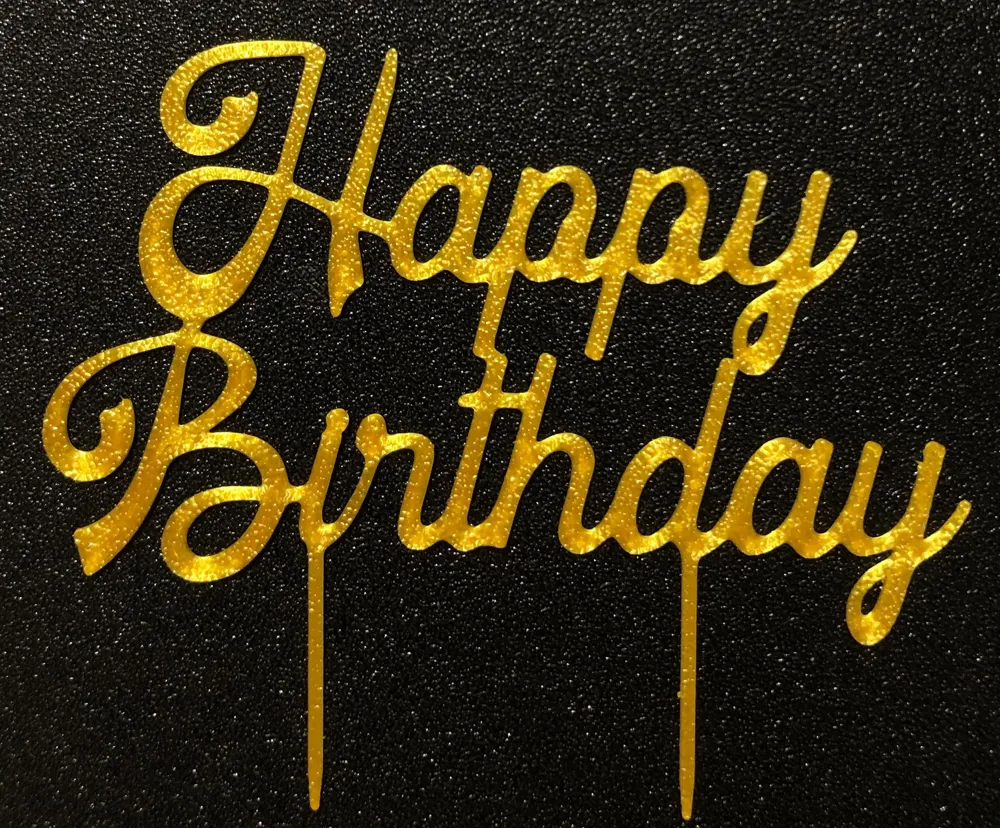 Happy Birthday cake topper by PierTrois MakerWorld: Download Free 3D Models