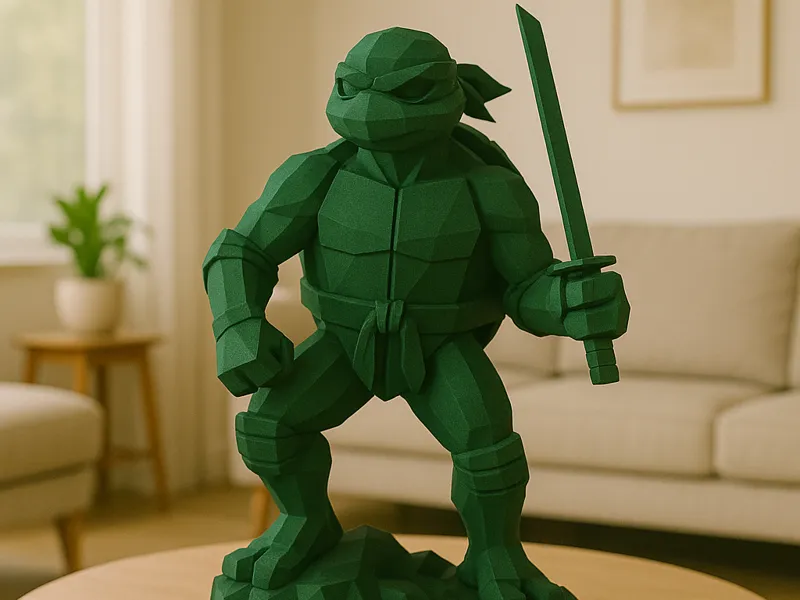 ninja turtle low poly
