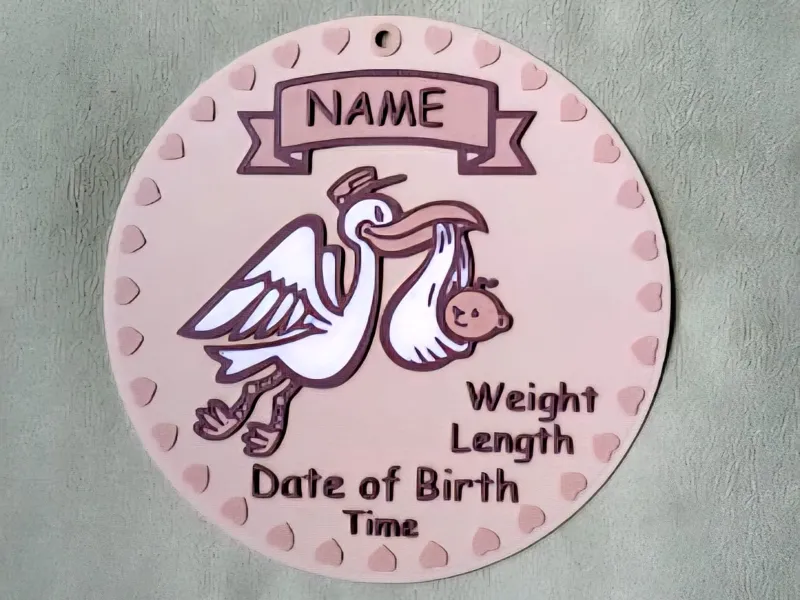Newborn Plate customizable