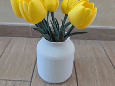 Vaso Minimalista con Texture "Fuzzy Skin"