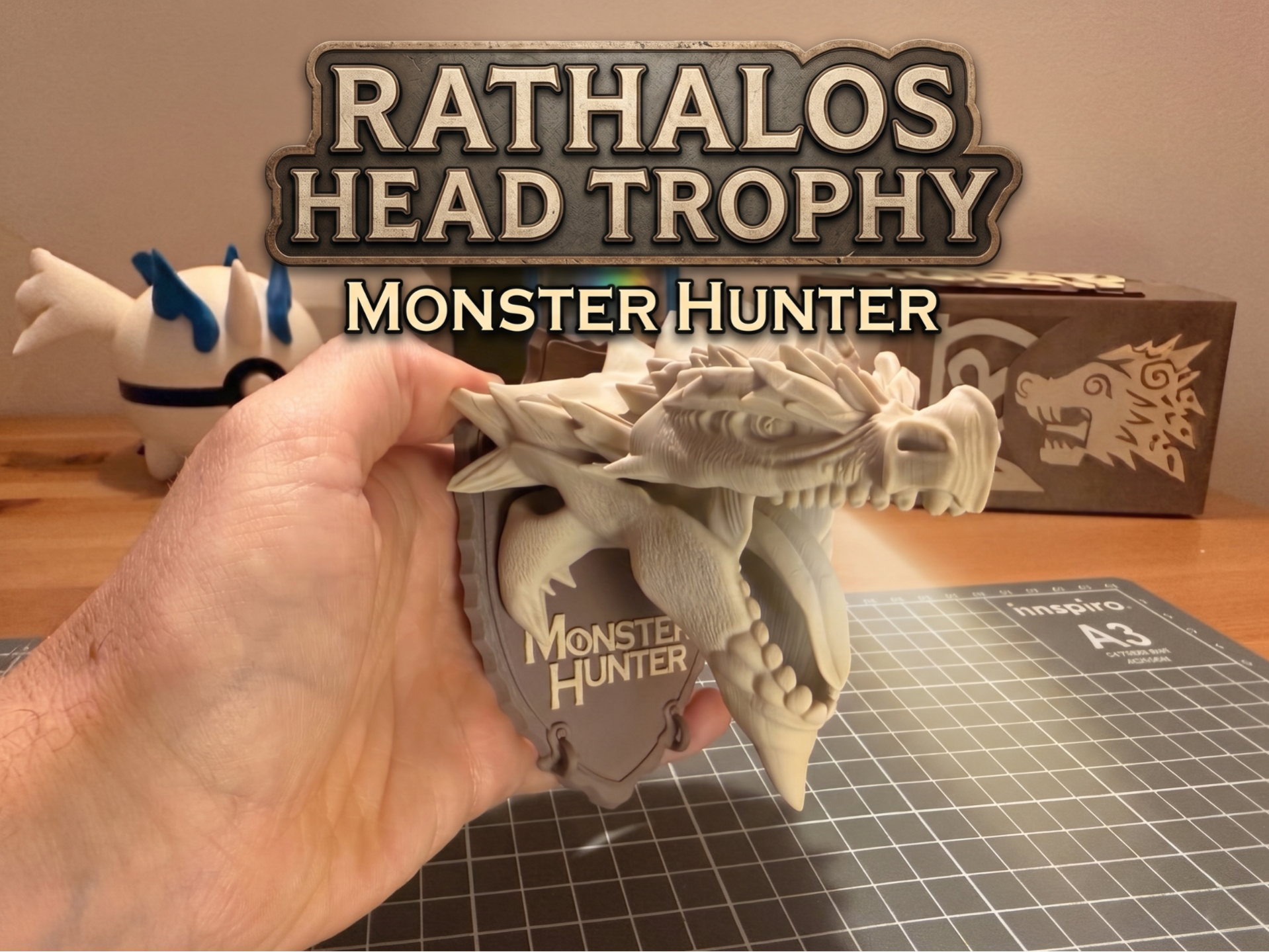 Rathalos Head Trophy – Monster Hunter