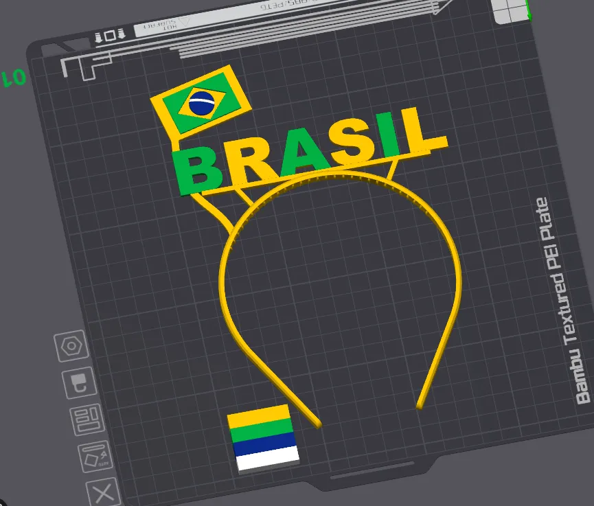 Faixa de cabeça Brasil - Modelo gratuito para impressão 3D - MakerWorld