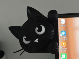 立体猫猫屏幕夹