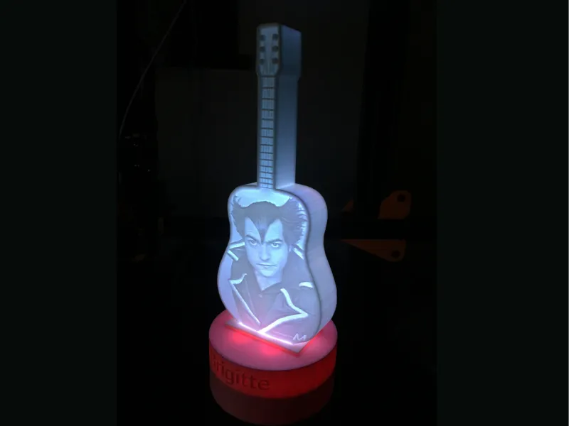 lithophanie guitare matthieu chedid