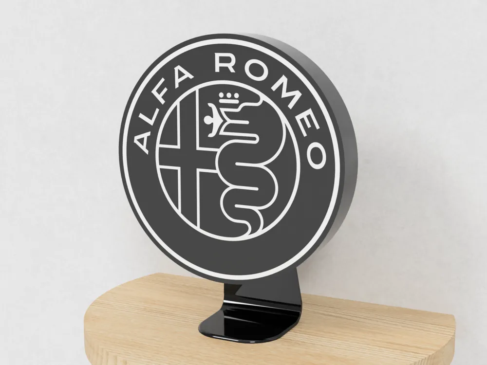 Alpha Romeo Box Alfa Romeo Lightbox - Free 3D Print Model - MakerWorld