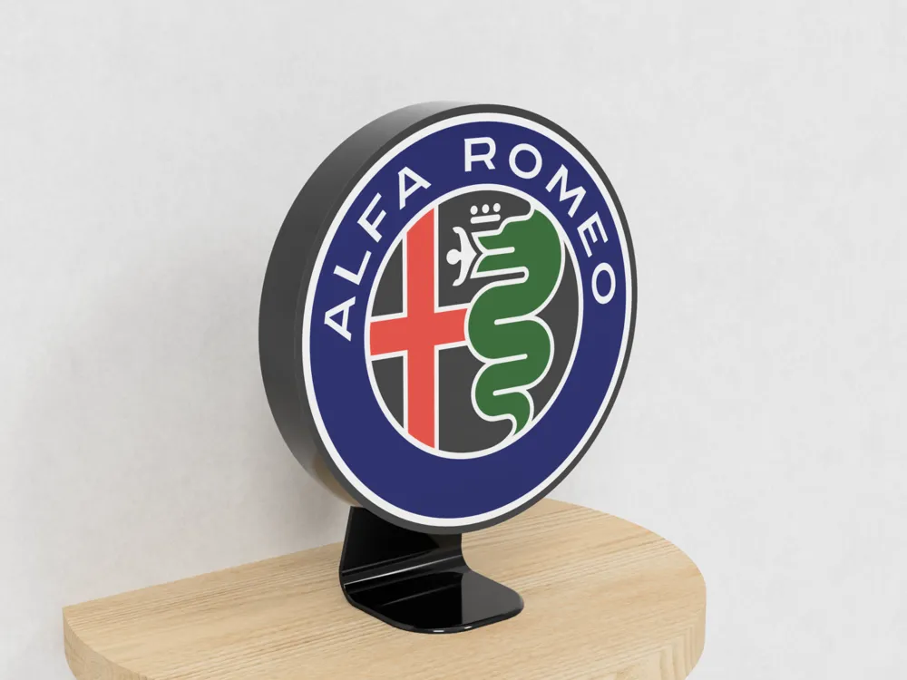 Alpha Romeo Box Alfa Romeo Lightbox - Free 3D Print Model - MakerWorld