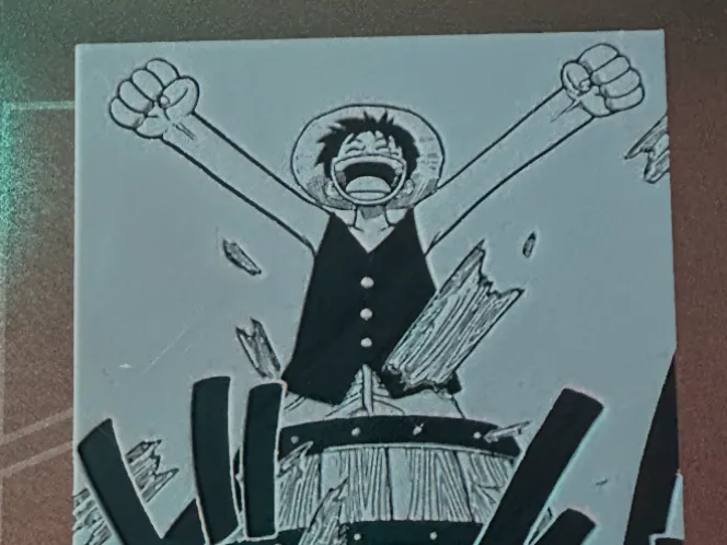 Luffy first manga panel