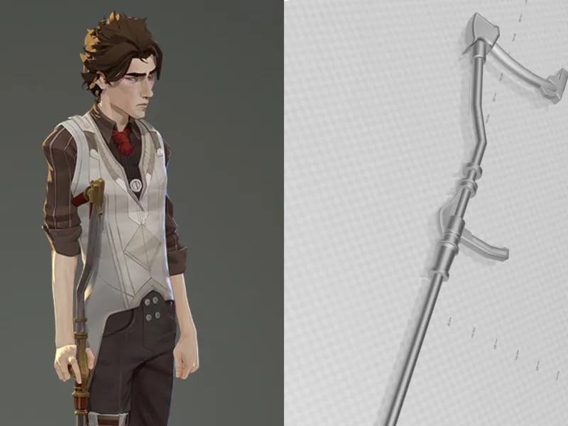 Viktor cane from ARCANE (league of legends)