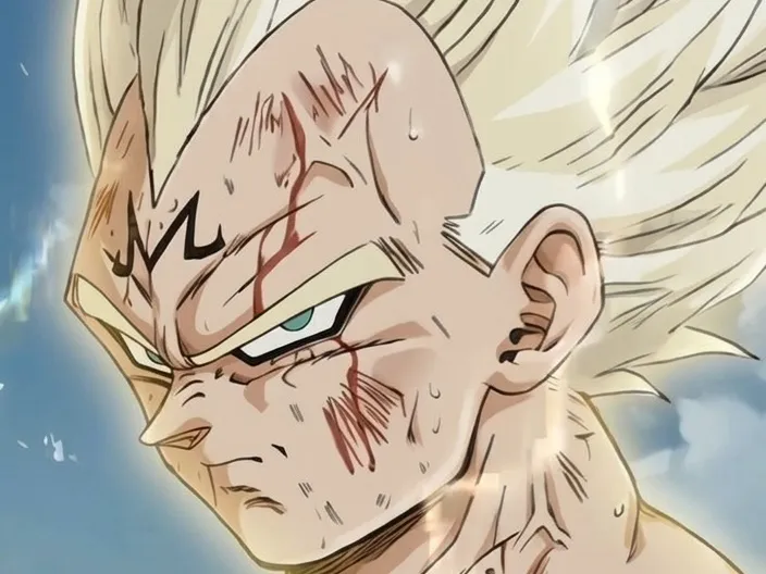 Litofania Majin Vegeta SSJ