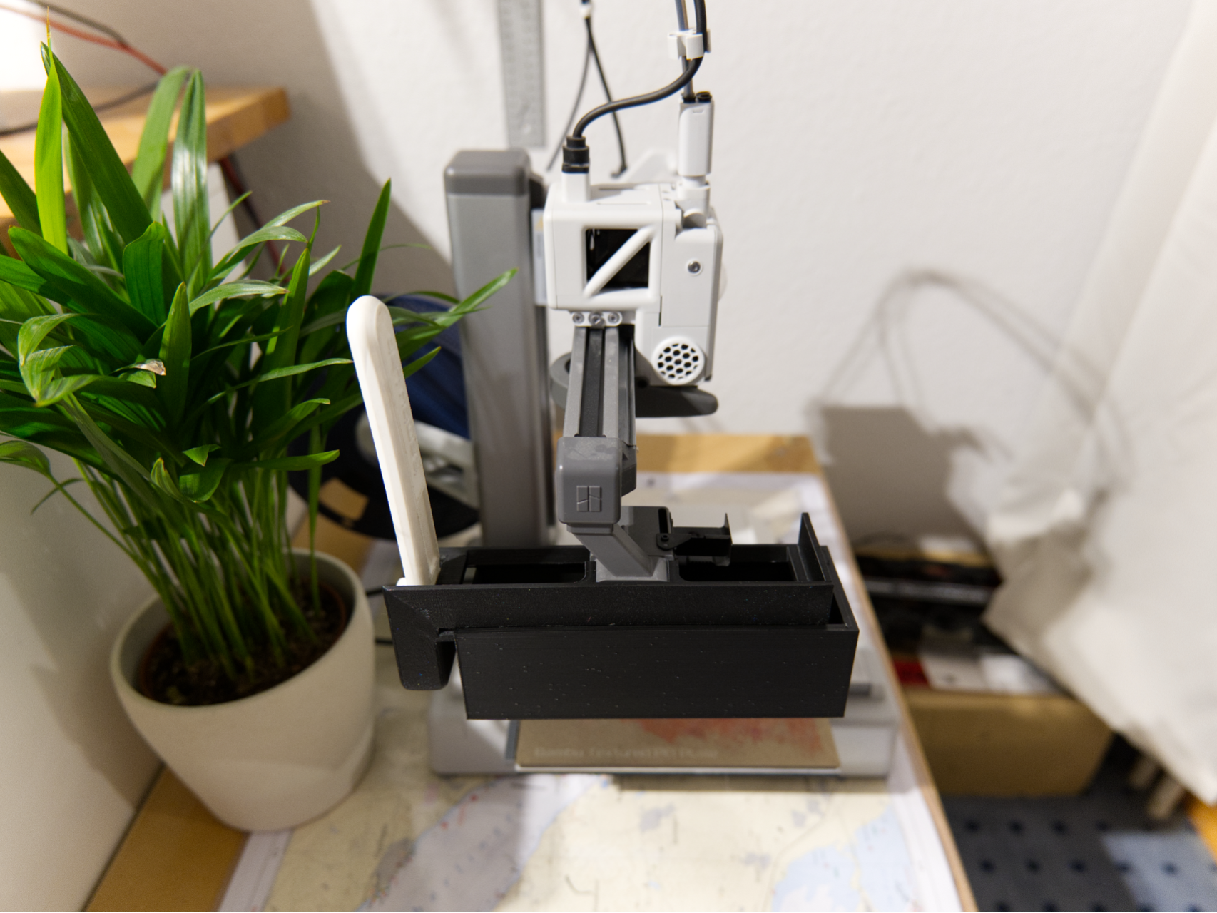 Sturdy Filament Bucket & Scraper Holder A1 mini