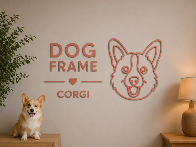 Wall art : Corgi Frame