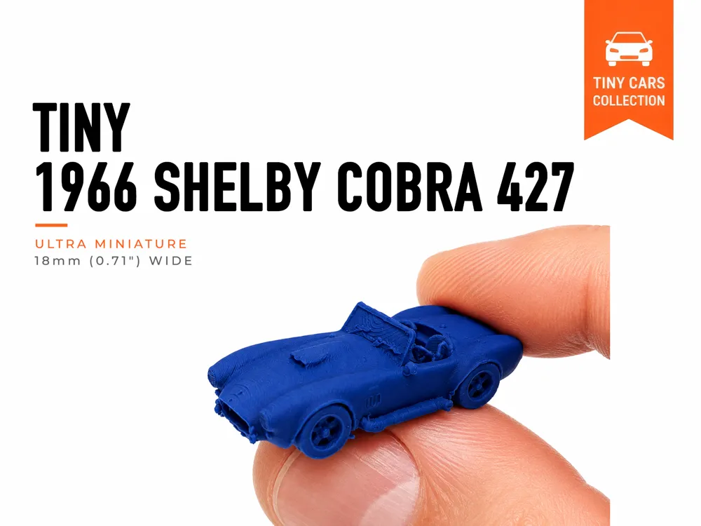 Accesorio para boquillas: Tiny 1966 Shelby Cobra 427 - Mini Cars Series. Referencia del modelo original.