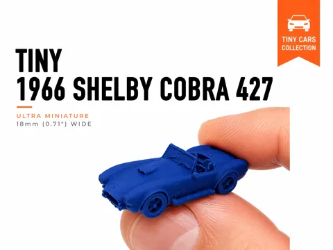Accesorio para boquillas: Tiny 1966 Shelby Cobra 427 - Mini Cars Series — referencia de MakerWorld