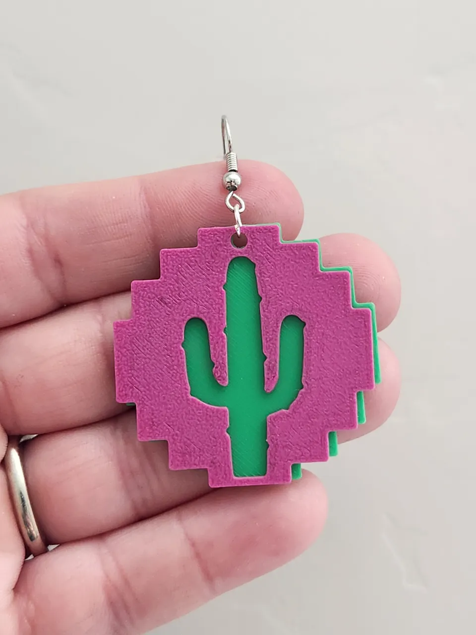 Cactus Earrings view 3