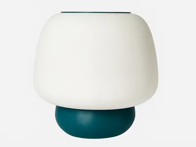 Abstract mushroom shaped lamp
