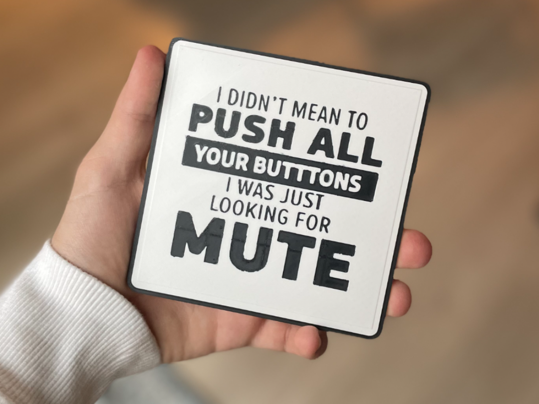 Funny Buttons Sign