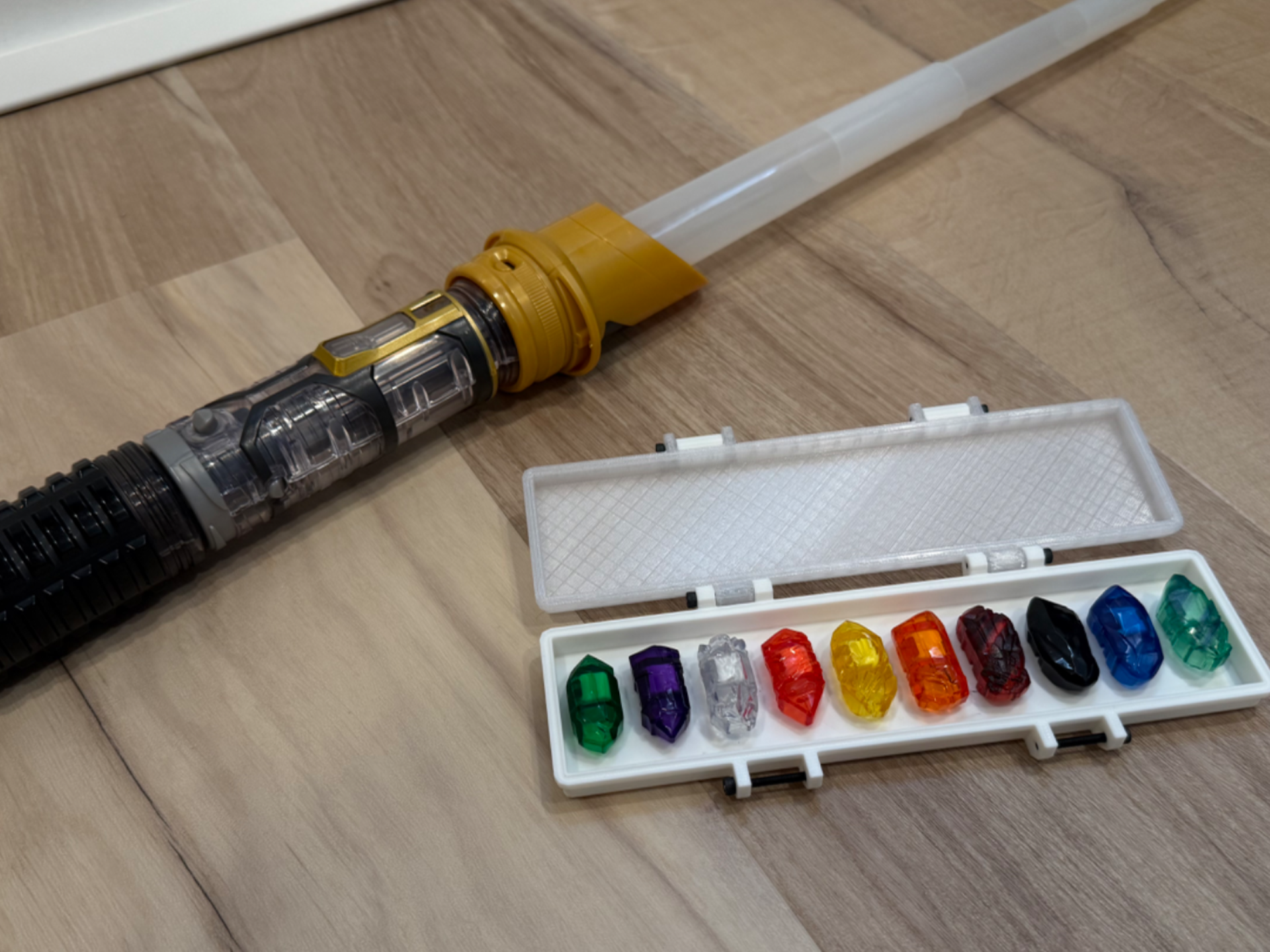 Crystal Storage Box for Star Wars Light Saber Toy