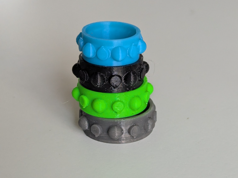 Customisable Multi-Texture Fidget Ring