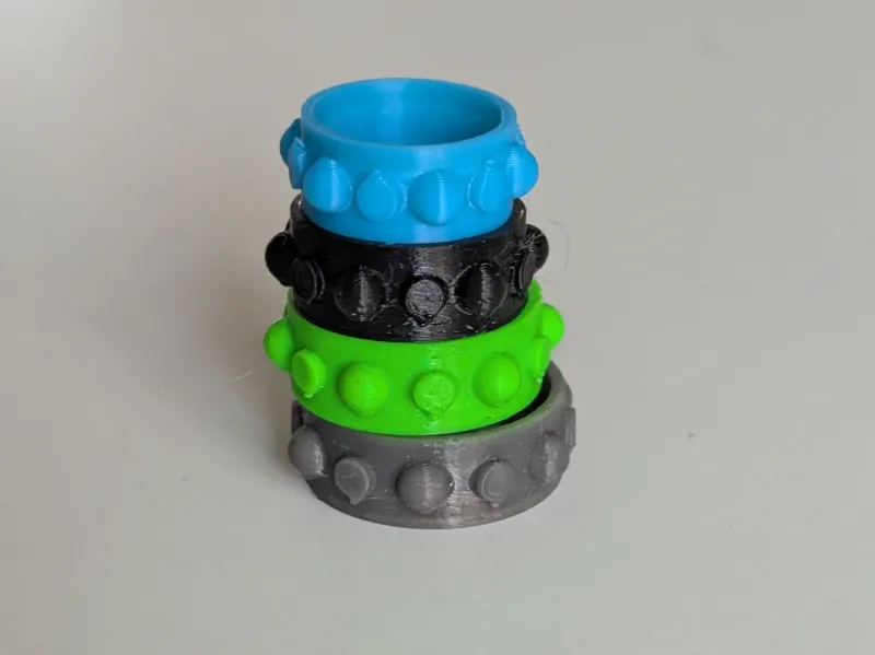Customisable Multi-Texture Fidget Ring
