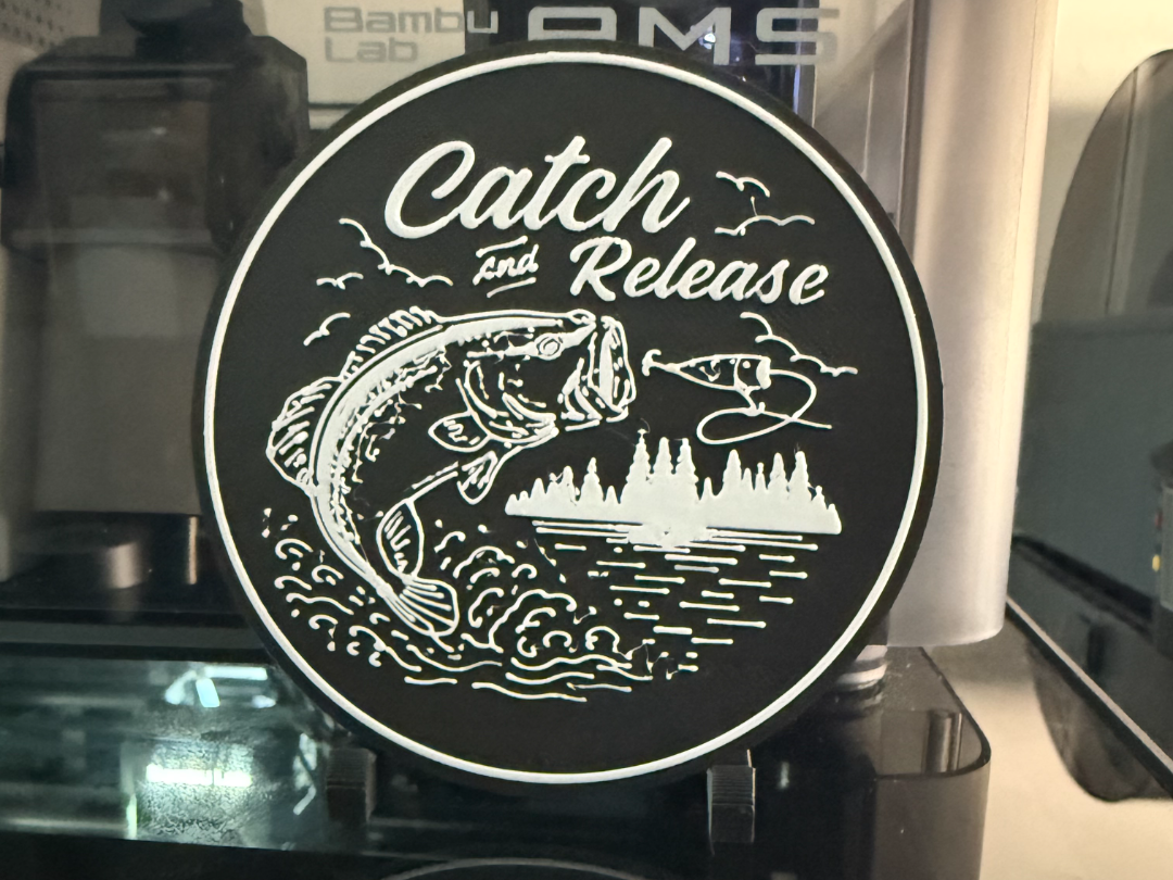 CATCH AND RELEASE FISHING COASTER