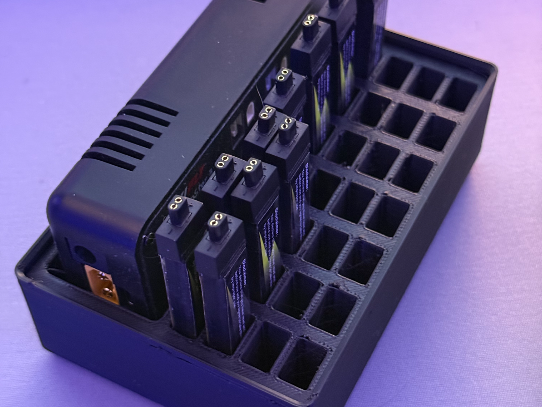 Gridfinity Whoopstor V3 + 1s 300mah Lipo Organizer