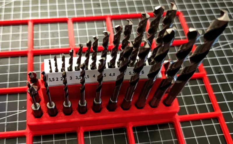 Gridfinity Holder for Bosch Professional HSS-G Drill Bit Set