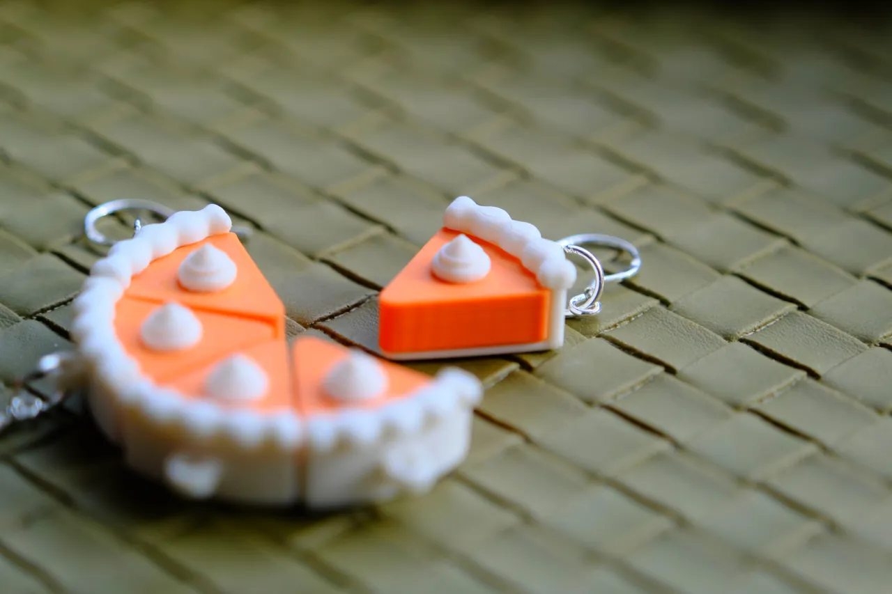 Retro Pumpkin Pie Earrings (Thanksgiving Edition) view 4