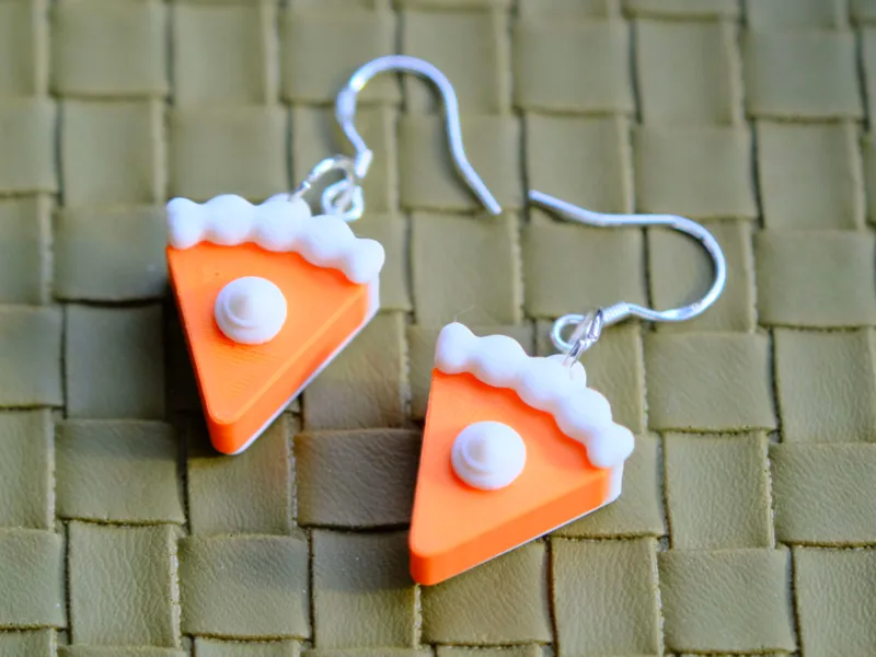 Retro Pumpkin Pie Earrings (Thanksgiving Edition)