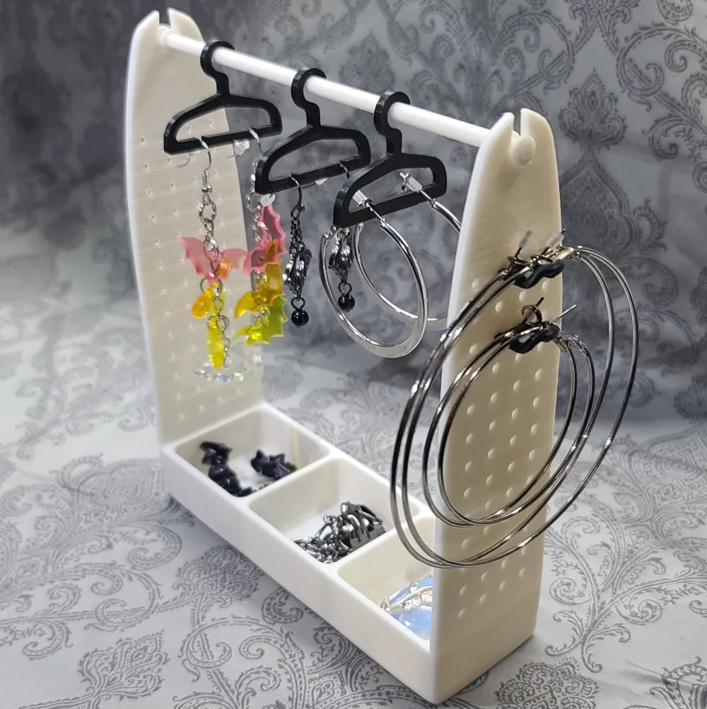 Earring and Jewelry Rack and Tray for Storage - Free 3D Print Model ...