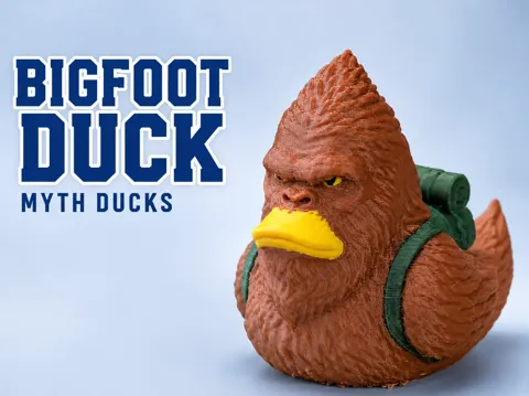 Modelo para impresión 3D: Bigfoot Duck - Sasquatch Rubber Duck - Myth Ducks — referencia de MakerWorld