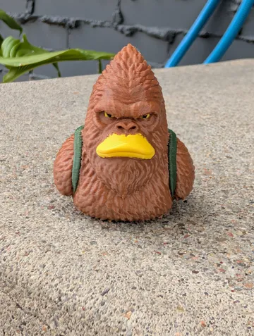 Modelo para impresión 3D: Bigfoot Duck - Sasquatch Rubber Duck - Myth Ducks — vista de referencia 4