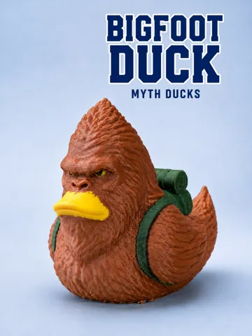 Modelo para impresión 3D: Bigfoot Duck - Sasquatch Rubber Duck - Myth Ducks — vista de referencia 2