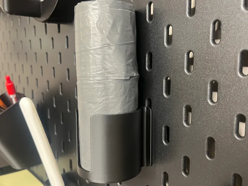Wastebag holder for Ikea Skadis