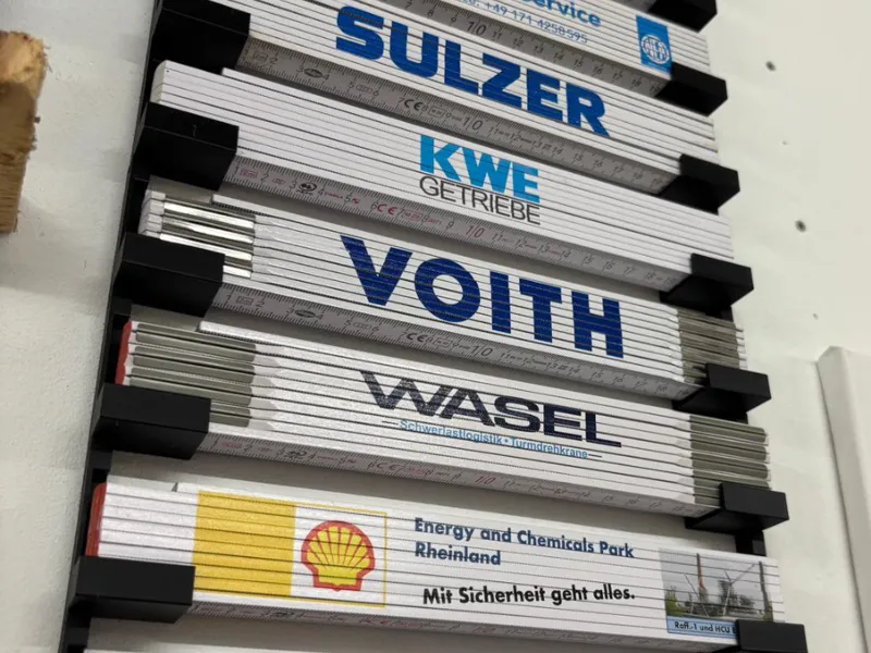 Zollstock Wandhalterung - Display 