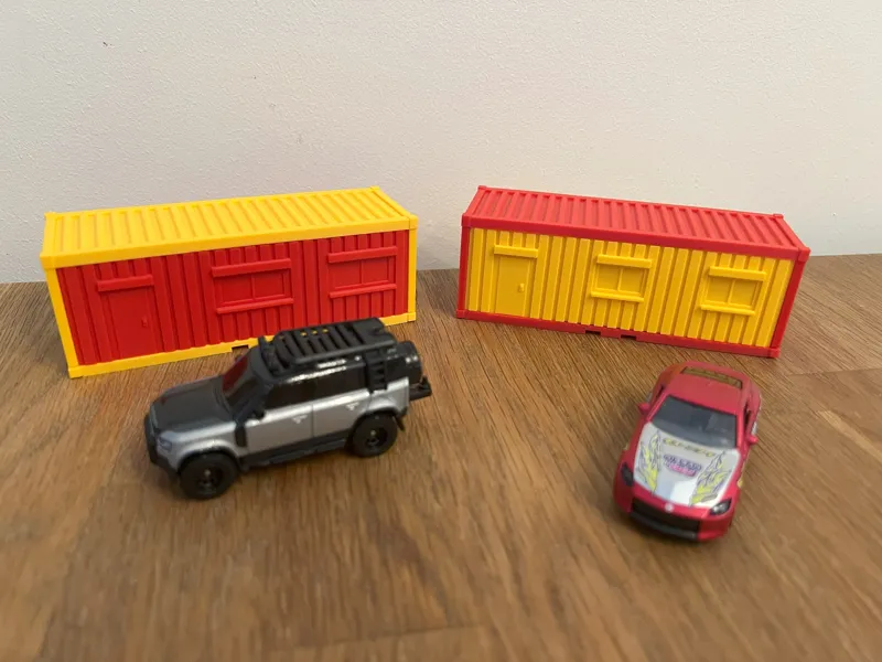 office/construction container 1/64 car diorama