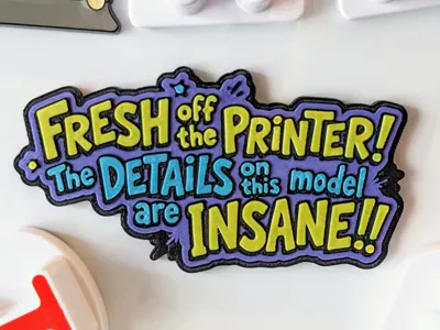 Fresh off the printer! The details are insane!