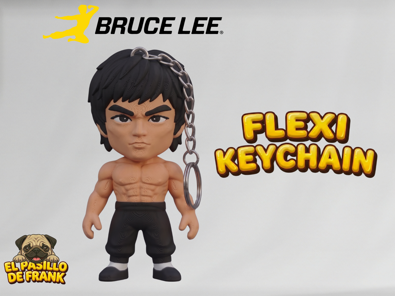 Bruce Lee Flexi-Keychain 