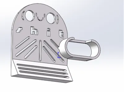 A1 mini Customizable Large Area Waste Deflector with Clips